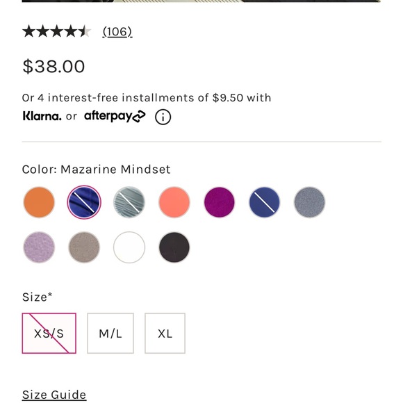 NWT RARE! Free People Good Karma Tank Crop Top Ruched Mazarine Mindset Size XS/S - Picture 10 of 10